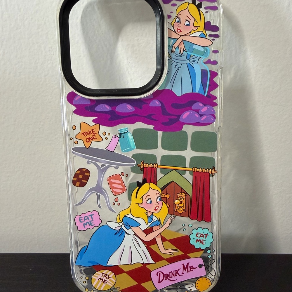iPhone 14 Pro Alice in Wonderland Themed Phone Case